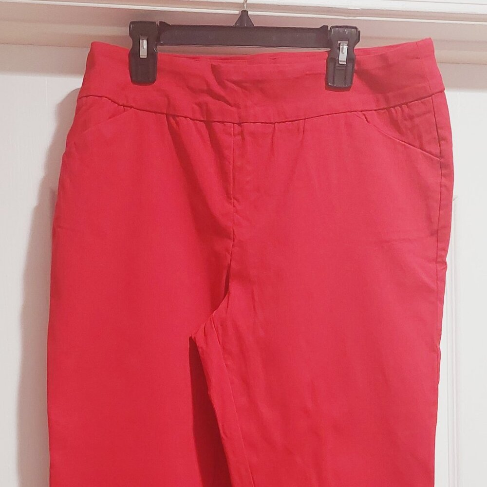 Red Bella Rose Pants Sz L